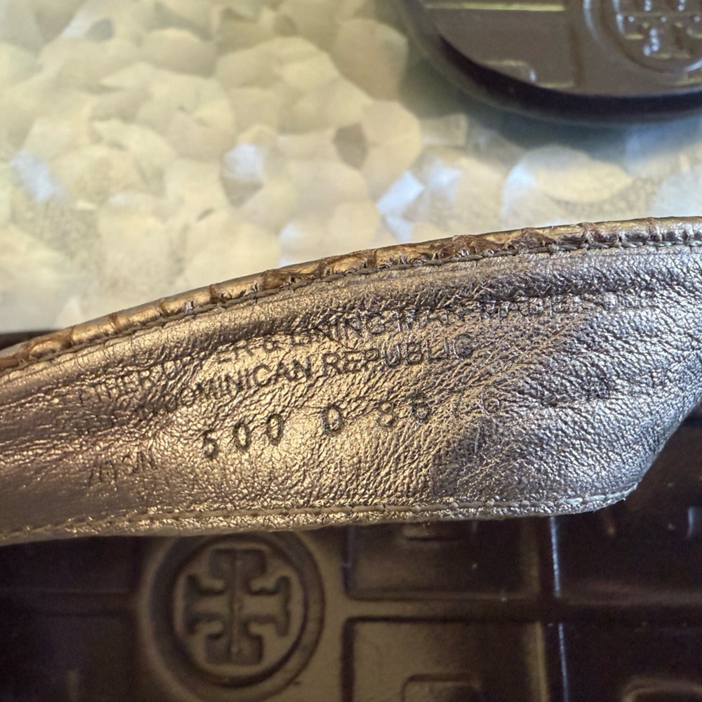 Tory Burch Brown Textured Sandals - Picture 7 of 7